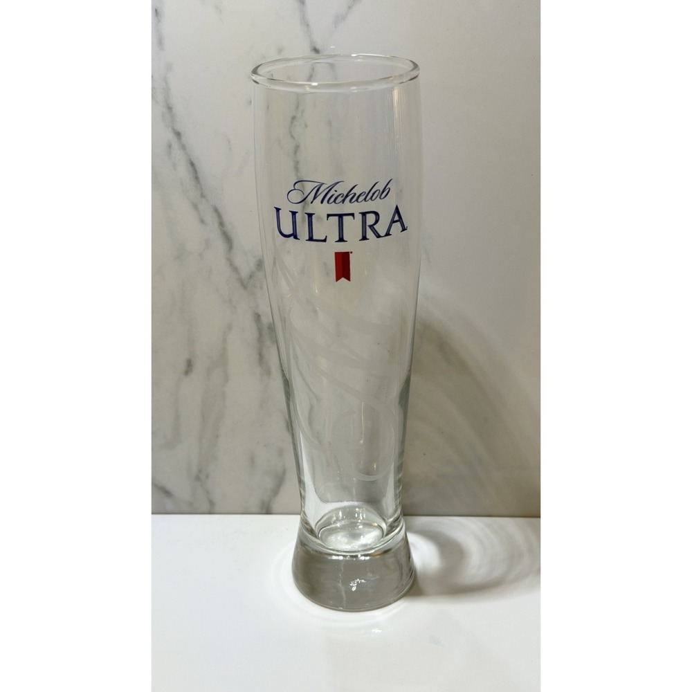 Michelob Ultra Altitude 16 Oz  9" Tall Pilsner Beer Glass  Barware
